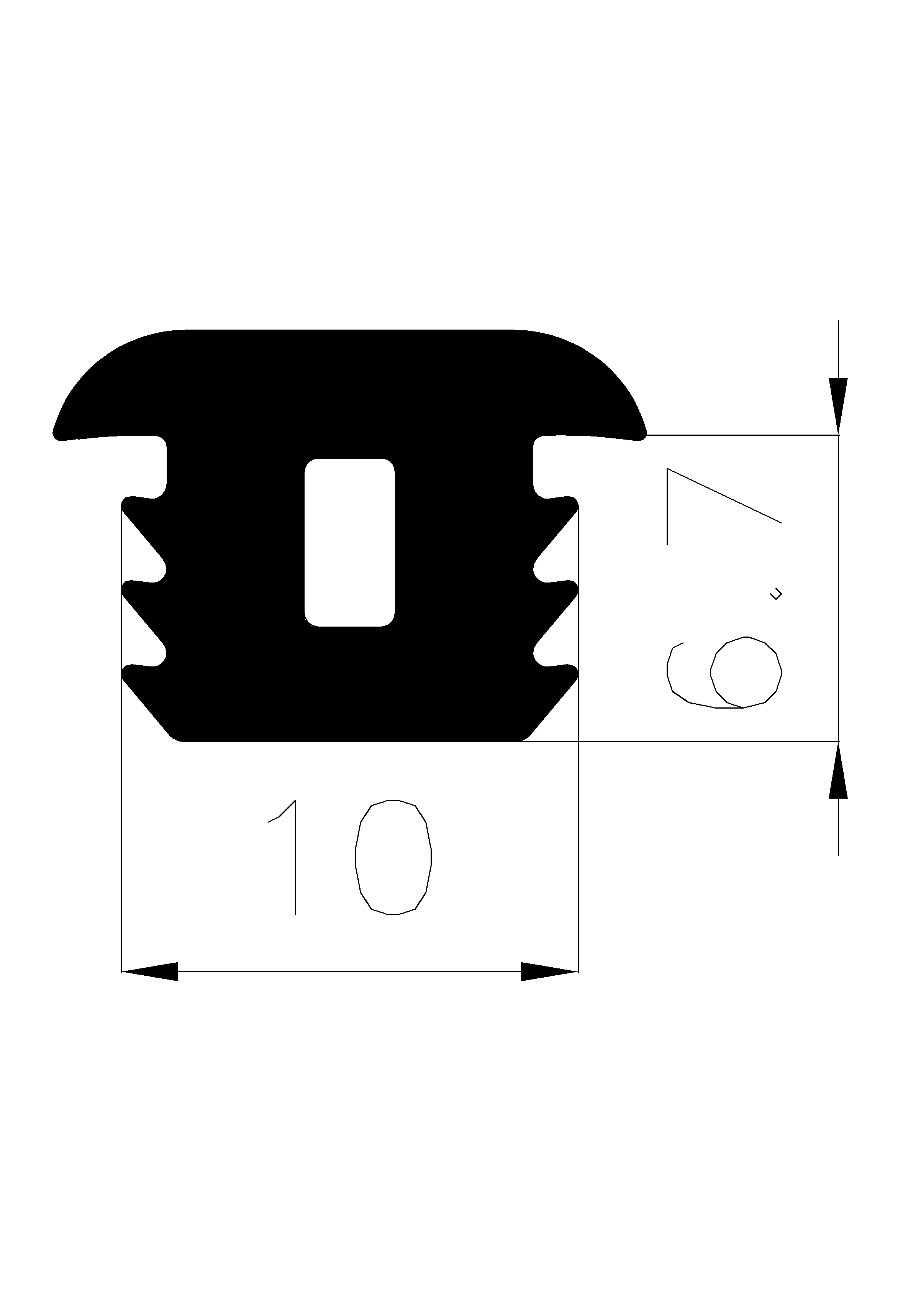 11220370KG - gumiprofilok - Takaró és 'T' alakú profilok