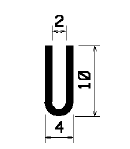 - TU1- 1332 1B= 1000 m - gumiprofilok - U alakú profilok