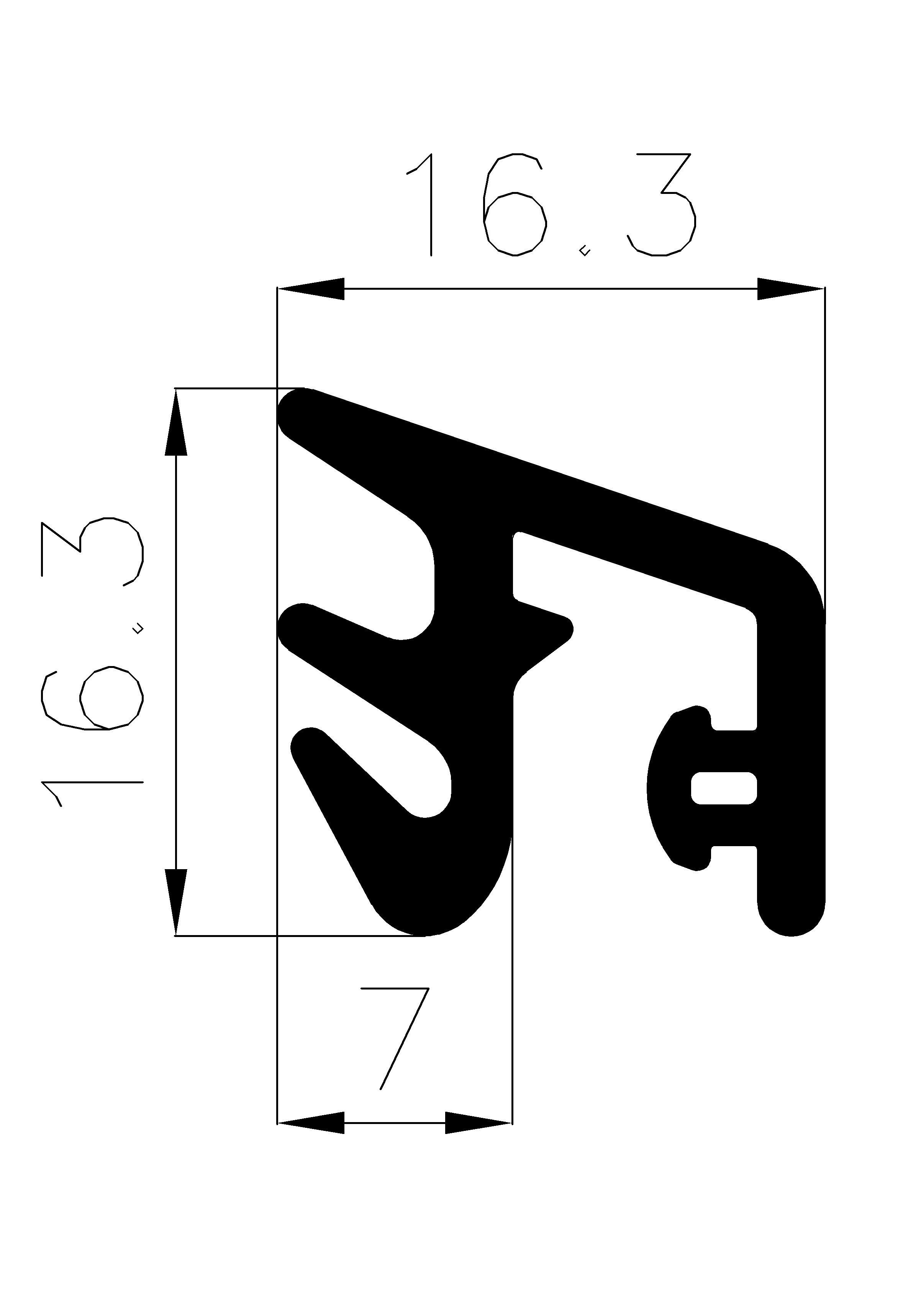 11140365KG - gumiprofilok - Takaró és 'T' alakú profilok