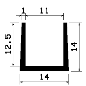 TU1- 1404 - gumiprofilok - U alakú profilok TU1- 1404 - gumiprofilok - U alakú profilok