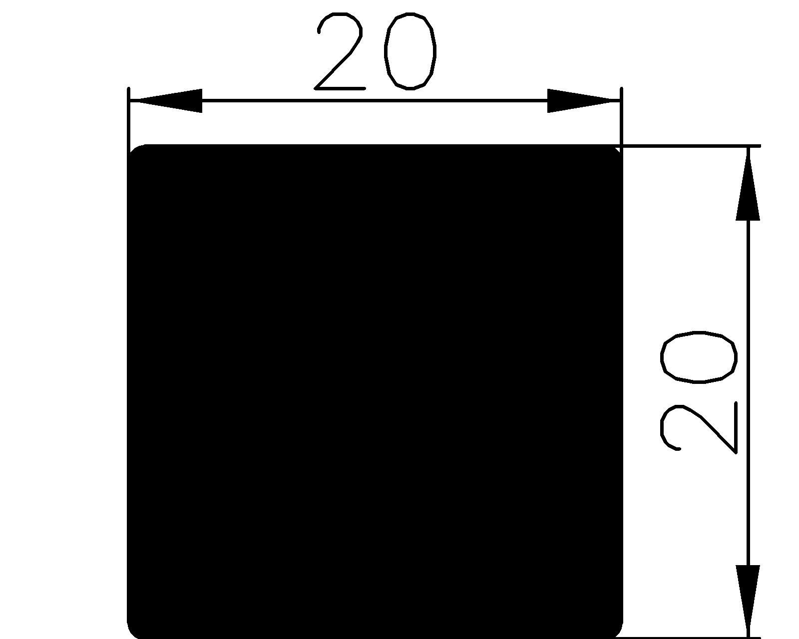 13200350KG - gumiprofilok - Négyszögalakú profilok