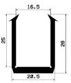 TU1- 0611 - EPDM-Gummi -Profile - U-Profile