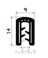 SD-0523 - coextrudált fémbetéttel - Élvédő profilok