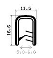 SD-0531 - Co-Ex-Profile mit Metalleinsätze - Kantenschutzprofile