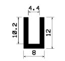 TU1- 0672 - EPDM-Gummi -Profile - U-Profile