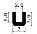 TU1- 0605 - gumiprofilok - U alakú profilok