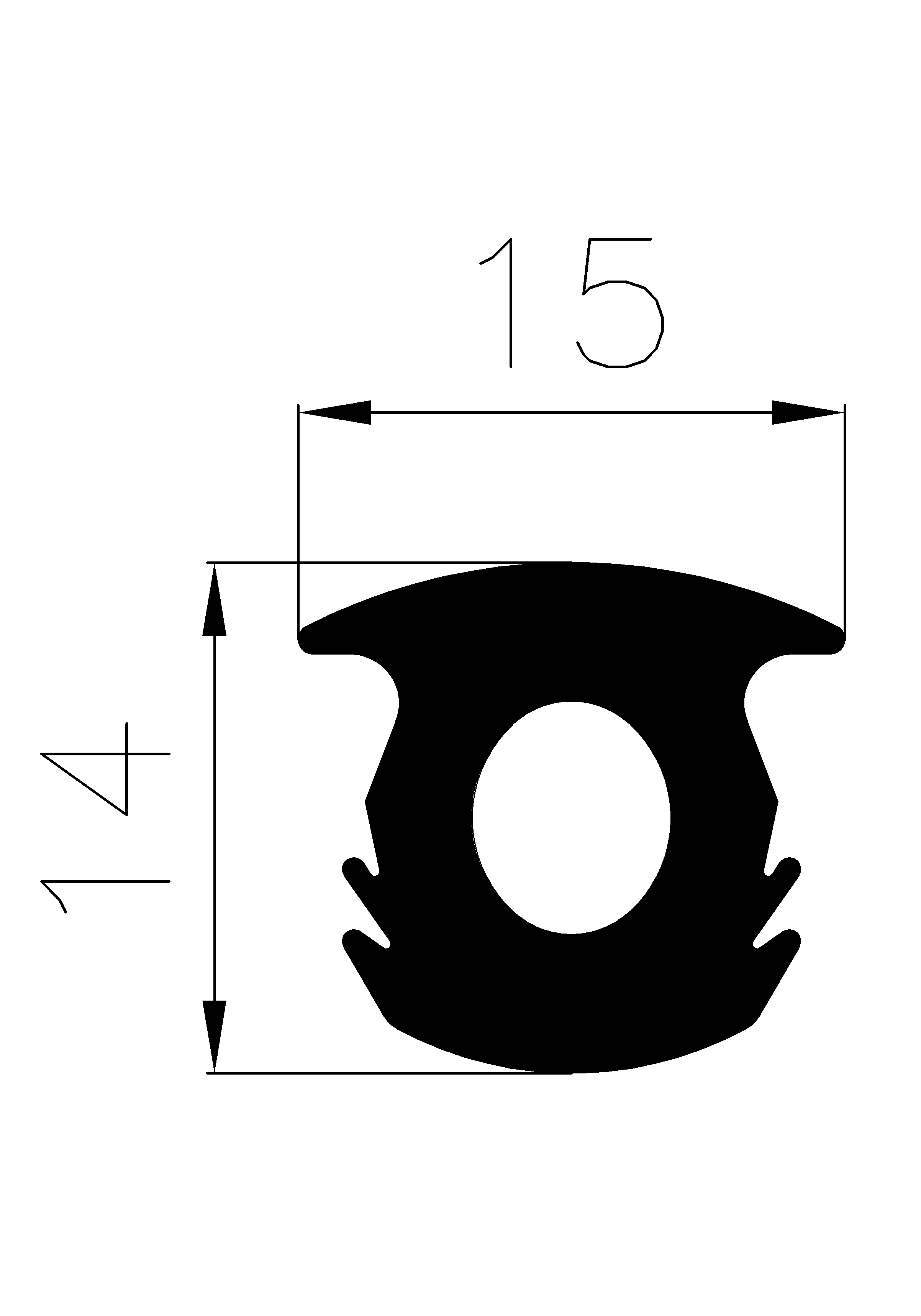 1510360KG - rubber profiles - Cover and T-profiles