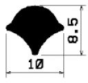 KL FR 0384 - feszítő- szilikon profilok - Rögzítő és feszítő profilok