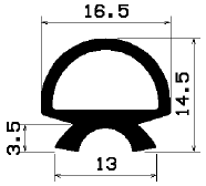 RT 0506 - EPDM-Kautschukprofile - Rolltor- und Fingerschutzprofile