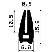 TU1- 0317 - szilikon gumiprofilok - U alakú profilok