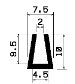 TU1- 0755 - Silikon Profile - U-Profile