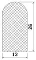 MZS 25213 - EPDM sponge profiles - Semi-circle, D-profiles