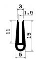 TU1- 0764 - EPDM-Gummi -Profile - U-Profile