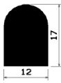 HR 0816 - EPDM gumiprofilok - Félkör alakú, D-profilok
