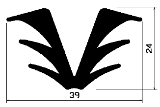 FA 0537 - gumiprofilok - Takaró és 'T' alakú profilok