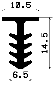 FA 0491 - gumiprofilok - Takaró és 'T' alakú profilok