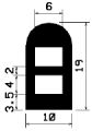HR 0858 - gumi és szilikon profilok - 100 méter alatt - Félkör alakú, D-profilok