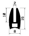 TU1- 0852 - EPDM-Gummi -Profile - U-Profile