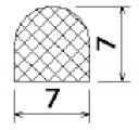 MZS 25246 - EPDM-Schaumgummi-Profile - Halbrundprofile / D-Profile