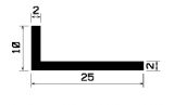 Wi 0911 - gumi profilok - Szögalakú profil / L-profil