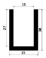 TU1- 0931 - EPDM-Gummi -Profile - U-Profile