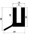 TU1- 0948 - EPDM-Gummi -Profile - U-Profile