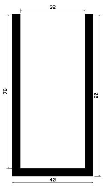 TU1- 0957 - EPDM-Gummi -Profile - U-Profile