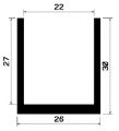 TU1- 1006 - rubber profiles - U shape profiles