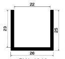 TU1- 1046 - EPDM-Gummi -Profile - U-Profile