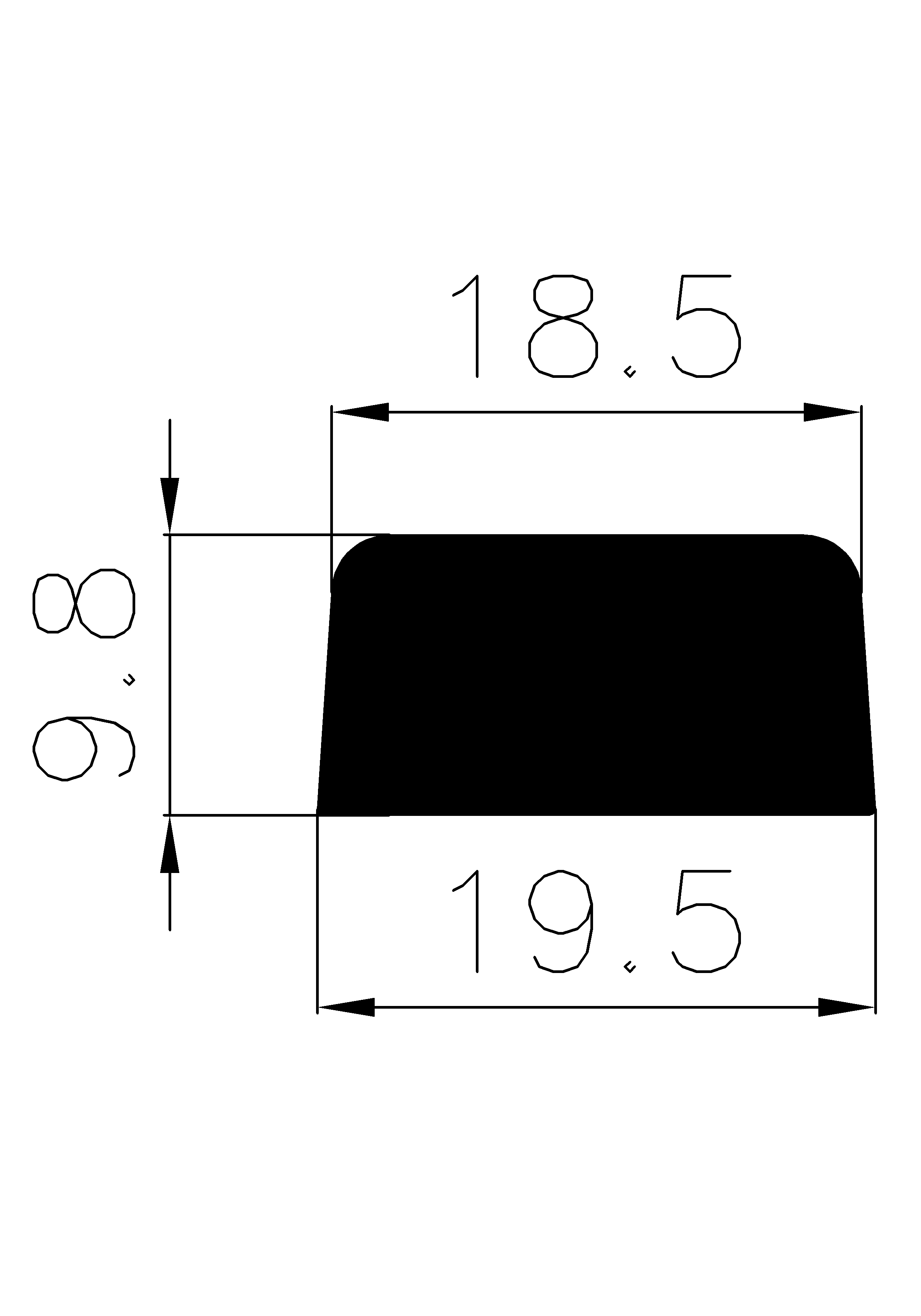 3500270KG - Gummiprofile - Rechteck-Profile