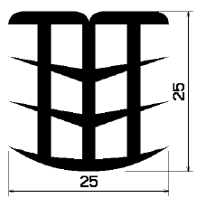 FA 1081 - gumiprofilok - Takaró és 'T' alakú profilok