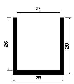 TU1- 1113 - EPDM-Gummi -Profile - U-Profile