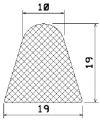 MZS 25337 - EPDM szivacs gumiprofilok - Félkör alakú, D-profilok