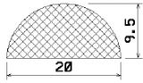 MZS 25341 - EPDM gumiprofilok - Félkör alakú, D-profilok MZS 25341 - EPDM gumiprofilok - Félkör alakú, D-profilok