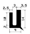 TU1- 1143 - gumiprofilok - U alakú profilok TU1- 1143 - gumiprofilok - U alakú profilok