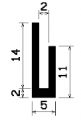TU1- 1181 - gumiprofilok - U alakú profilok TU1- 1181 - gumiprofilok - U alakú profilok