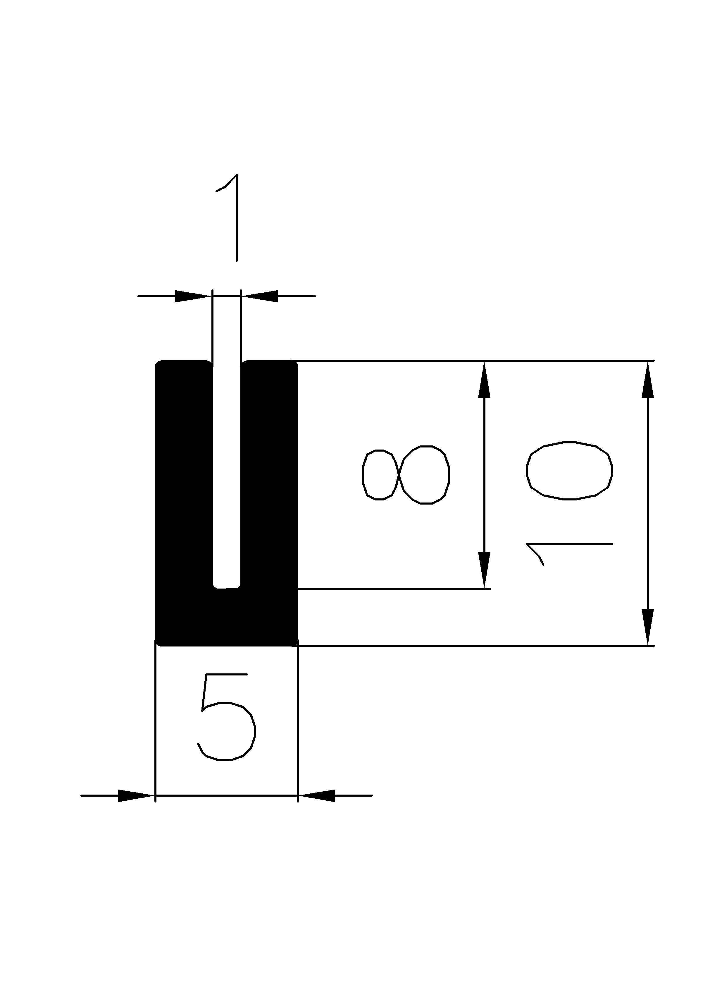 3920160KG - silicone profiles - U shape profiles