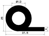 FN 1237 - EPDM profiles - Flag or 'P' profiles