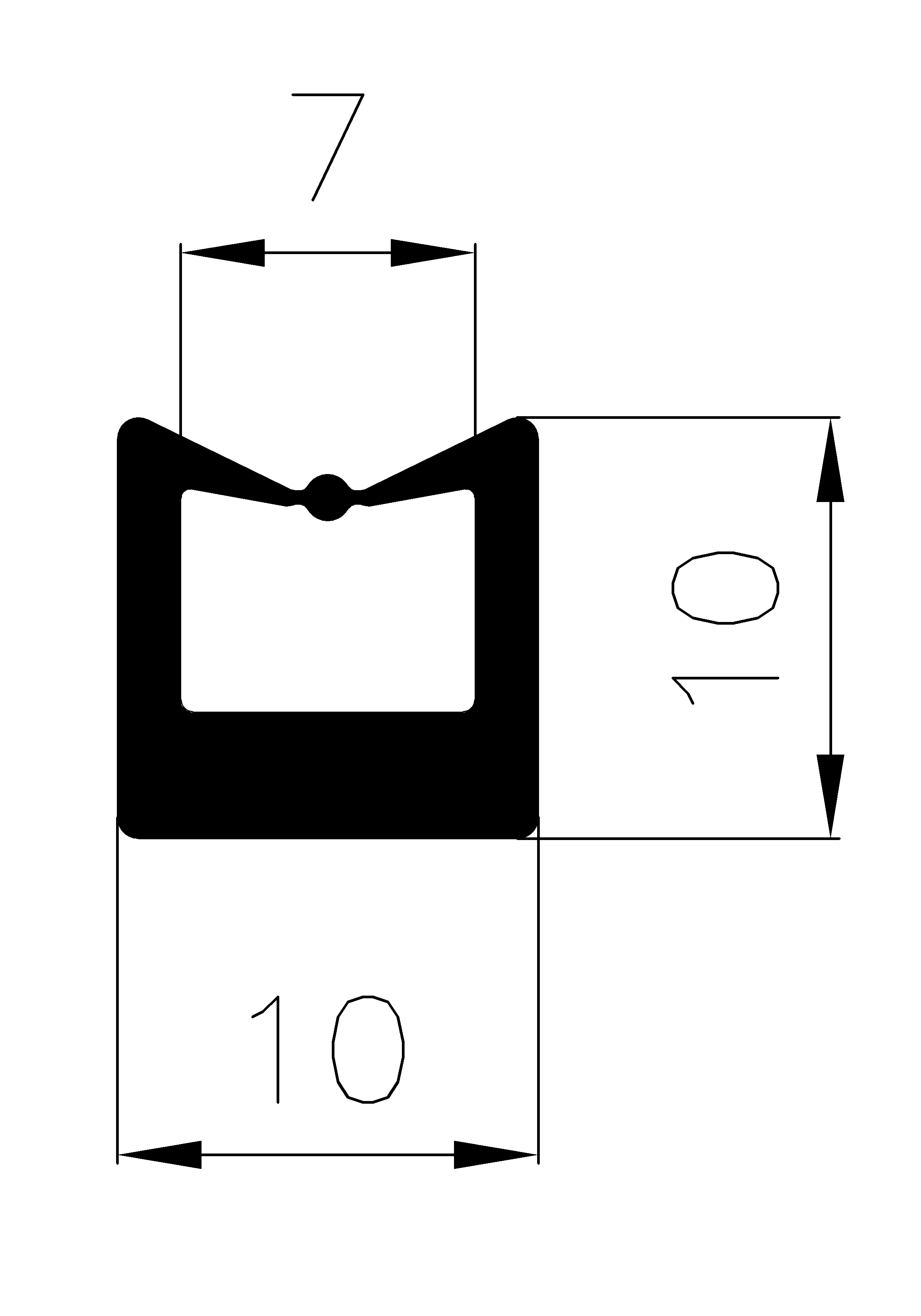 4080160KG - Silikon Profile - U-Profile