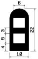 HR 1257 - EPDM gumiprofilok - Félkör alakú, D-profilok