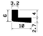 Wi 1262 - gumi profilok - Szögalakú profil / L-profil Wi 1262 - gumi profilok - Szögalakú profil / L-profil