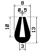 TU1- 1264 - gumiprofilok - U alakú profilok TU1- 1264 - gumiprofilok - U alakú profilok