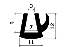 TU1- 1292 - EPDM-Gummi -Profile - U-Profile