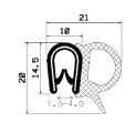 SD-0067 - coextrudált fémbetéttel - Élvédő profilok