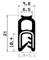 SD-0075 - coextrudált fémbetéttel - Élvédő profilok SD-0075 - coextrudált fémbetéttel - Élvédő profilok