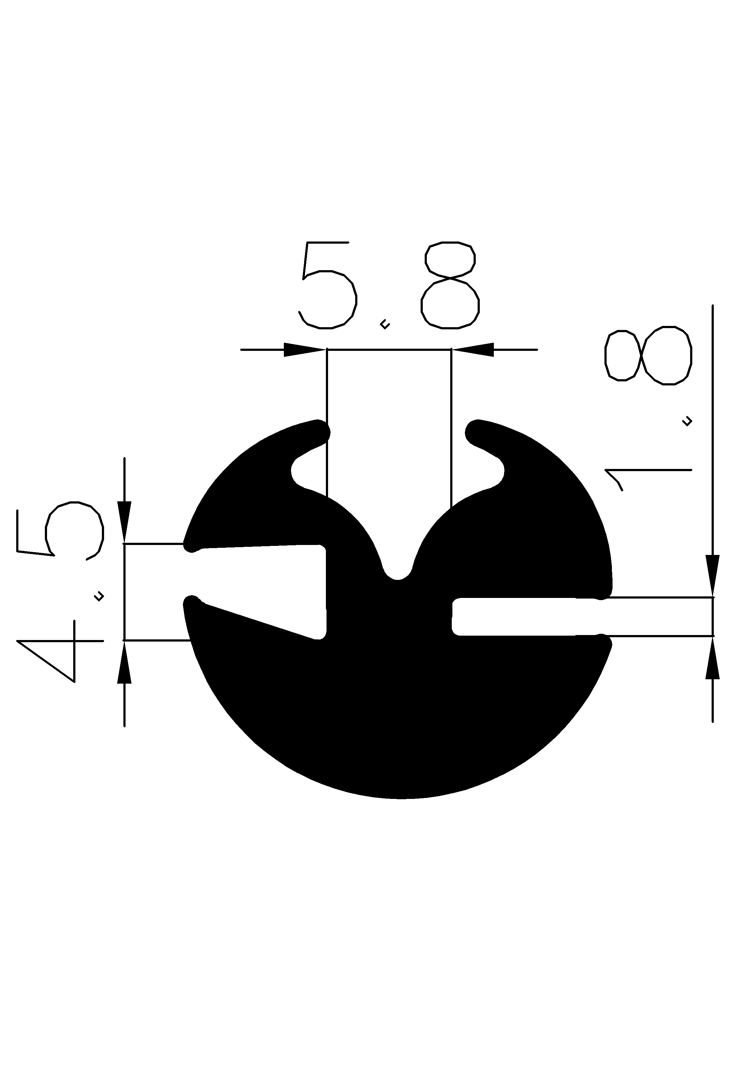 4550365KG - EPDM-Befestigungsprofile - Klemmprofile / Befestigungs- und Dichtungsprofile