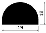 HR 1472 - EPDM gumiprofilok - Félkör alakú, D-profilok