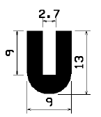 TU1- 1523 - gumiprofilok - U alakú profilok TU1- 1523 - gumiprofilok - U alakú profilok