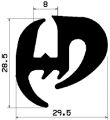 KL 1532 - EPDM-Befestigungsprofile - Klemmprofile / Befestigungs- und Dichtungsprofile