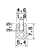 MZS 25662 - szivacs gumiprofilok - U alakú profilok MZS 25662 - szivacs gumiprofilok - U alakú profilok